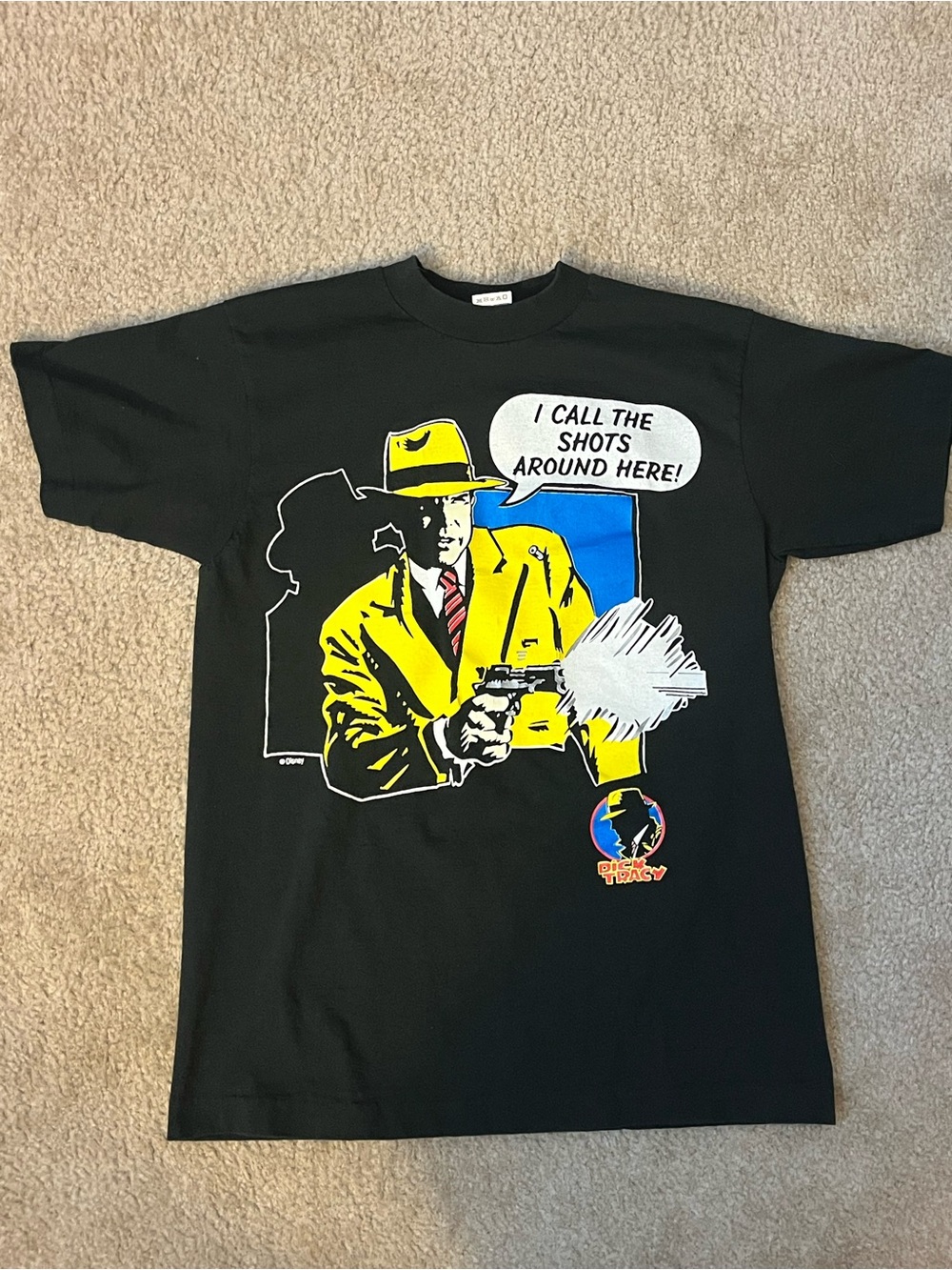 Vintage Dick Tracy “I Call The Shots Around Here” Disney Men’s Large